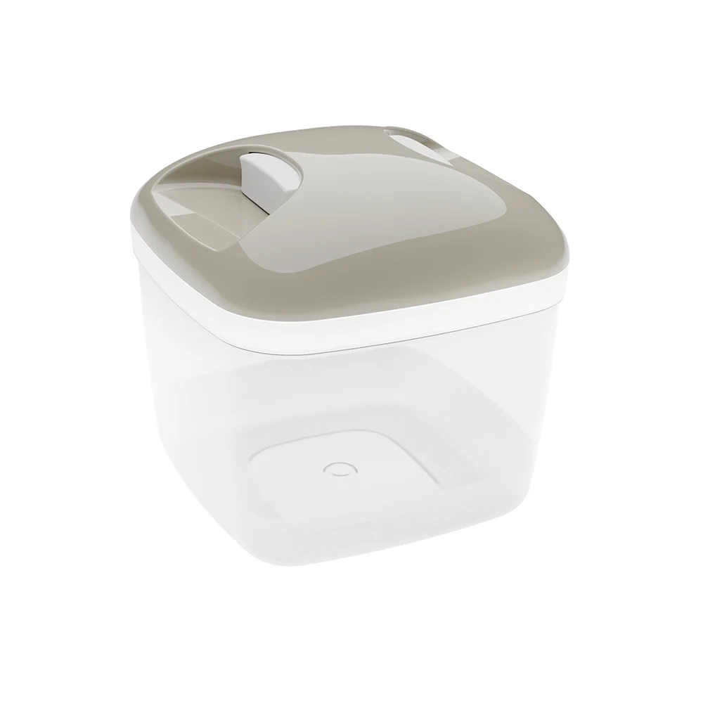 Hermético AromaKeepers Bajo Tapa Pequena 600 ml Taupe Gray