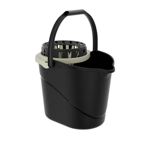 Balde EasyDrip Practiline Preto com Espremedor Taupe Gray