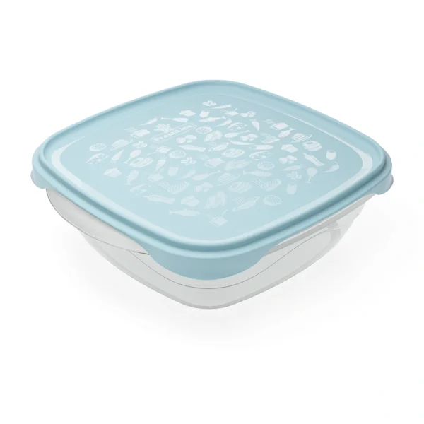 Hermético FreshCool Practiline Cuadrado 800 ml Artic Blue