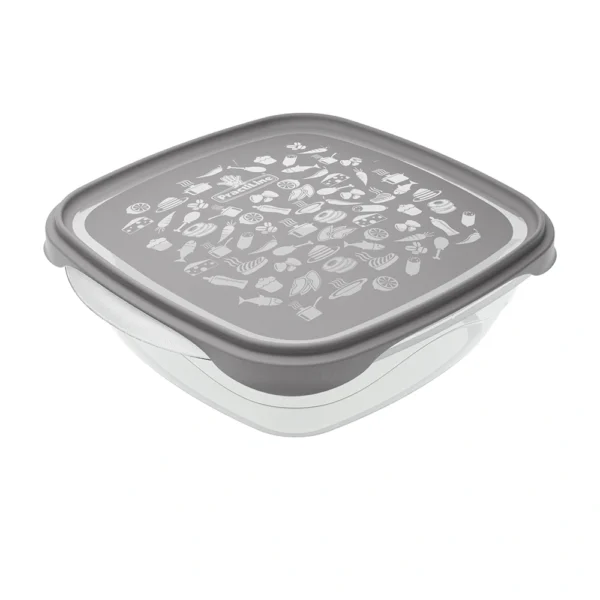 Hermético FreshCool Practiline Cuadrado 800 ml Cinza 2024