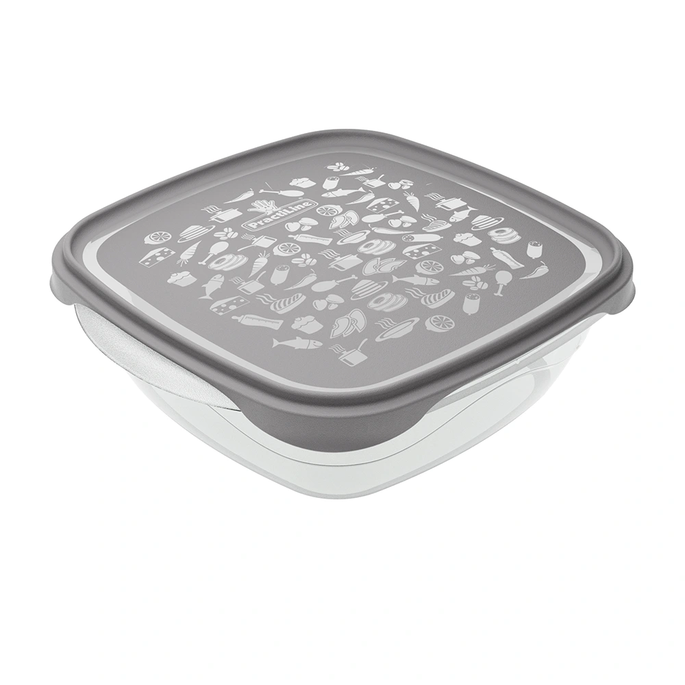 Hermético FreshCool Practiline Cuadrado 800 ml Cinza 2024