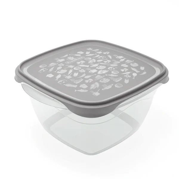 Hermético FreshCool Practiline Cuadrado1300 ml 1300 ml Cinza