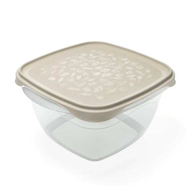 Hermético FreshCool Practiline Cuadrado1300 ml Taupe Gray