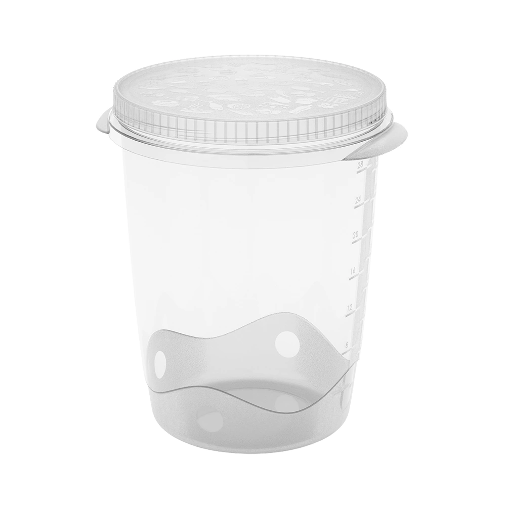 Hermético con rosca FreshCool de Practiline redondo Transparente 1000 ml