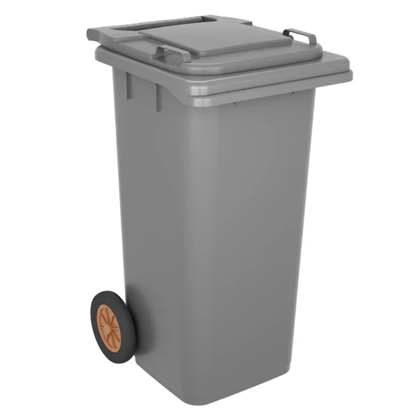 Contentor BioLogic 120 Litros de Practiline cinza e cinza com rodas