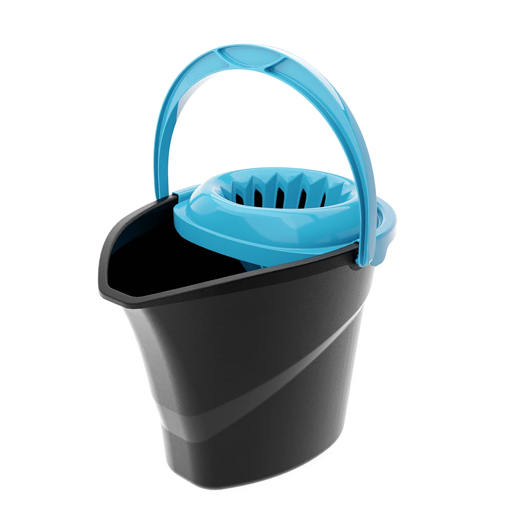 Balde CoolDrip Preto com Azul Cian