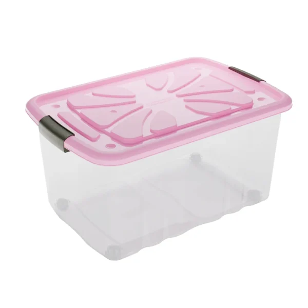 caixa EasyBox de Practiline 45 Litros Rosa Bebe