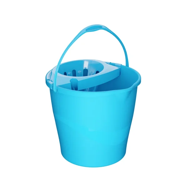 Balde RoundDrip Practiline Azul Cian com espremedor Azul Cian