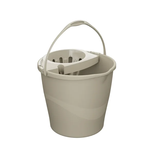 Balde RoundDrip Practiline Taupe Gray com espremedor Taupe Gray