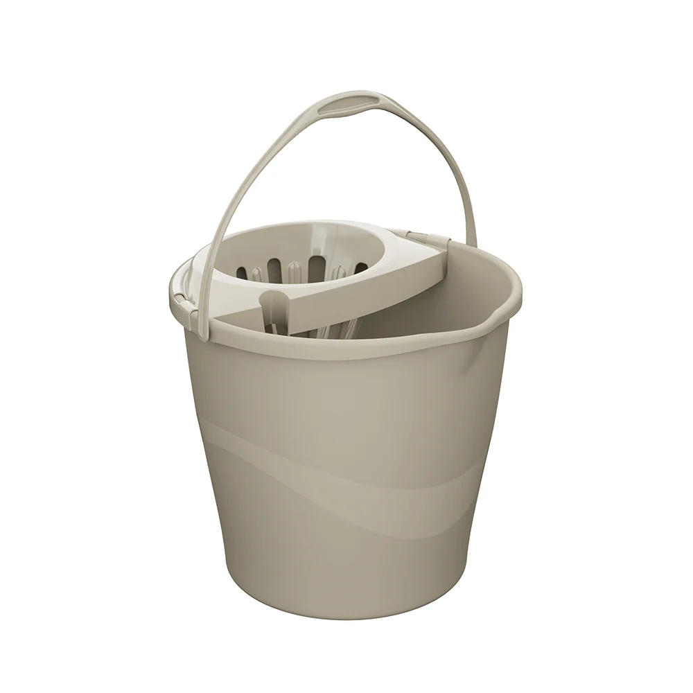 Balde RoundDrip Practiline Taupe Gray com espremedor Taupe Gray