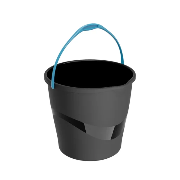 Balde RoundDrip Practiline sem espremedor preto com azul